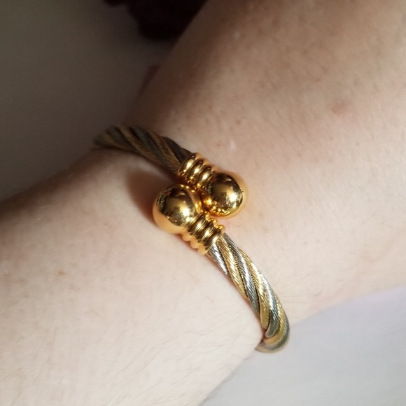 Beautiful VTG Cable Bracelet - Picture 2 of 8